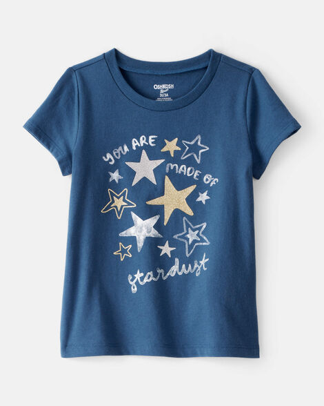 Toddler Girl Stardust Short-Sleeve Graphic Tee - Blue