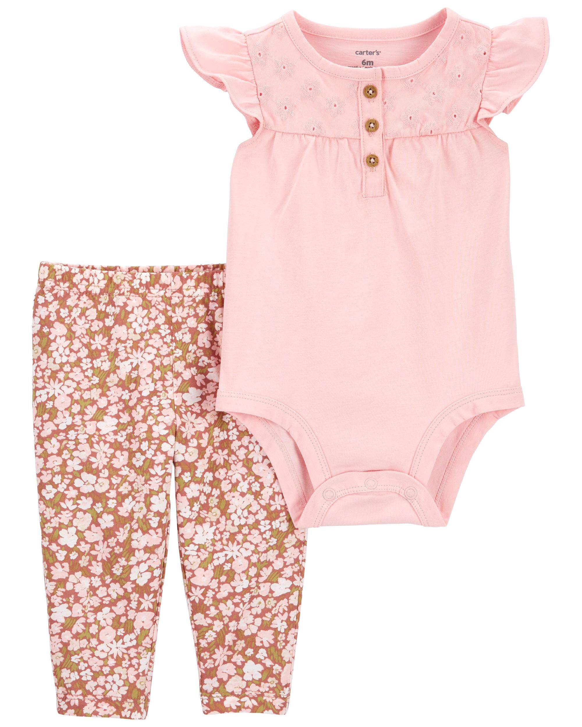 Baby 2-Piece Floral Bodysuit Pant Set - Carter's | Carter's