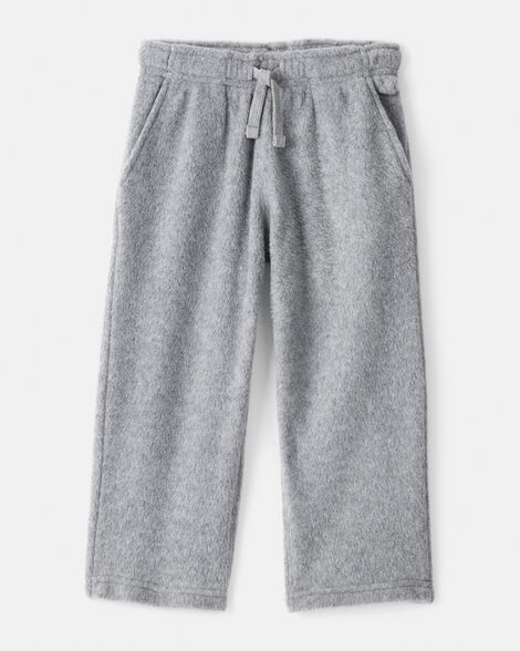 toddler boy fleece pants - grey