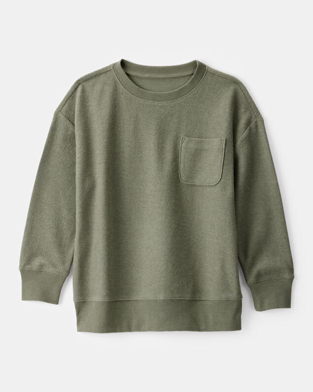 Product image 1 of Boys French Terry Pullover Sweatshirt - Green