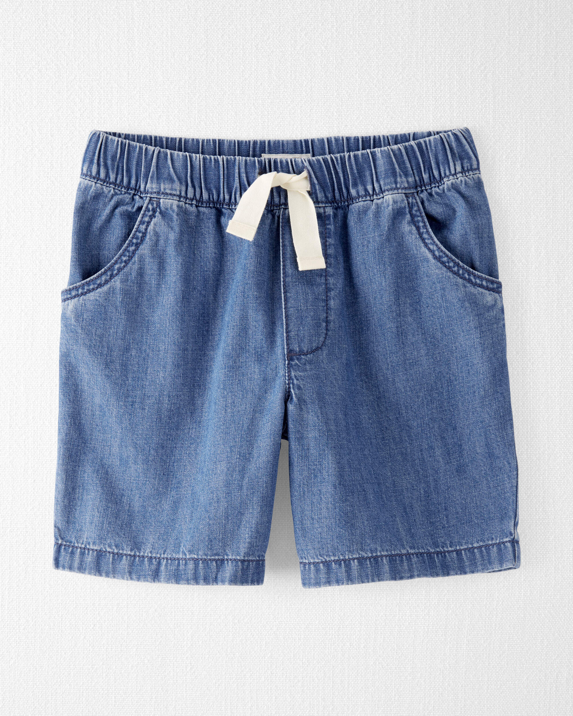 Kid Organic Cotton Chambray Shorts - Little Planet | Carter's