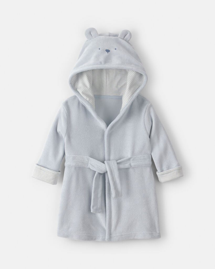 Carter's Baby Boys' Bear Terry Bath Robes - Blue
