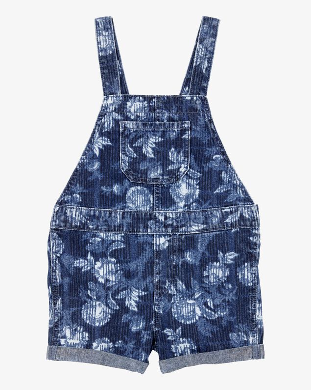 Product image 1 of Baby Iconic Denim Floral Shortalls - Blue