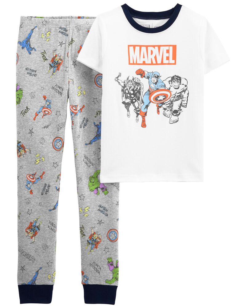 White Kid 2-Piece ©MARVEL 100% Snug Fit Cotton PJs | carters.com