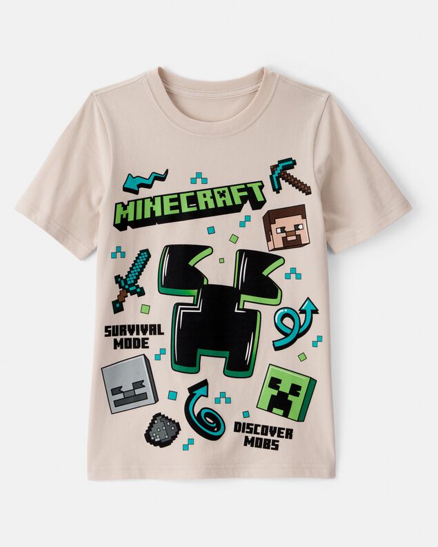 Product image 1 of Kid Minecraft® Short-Sleeve Graphic Tee - Tan