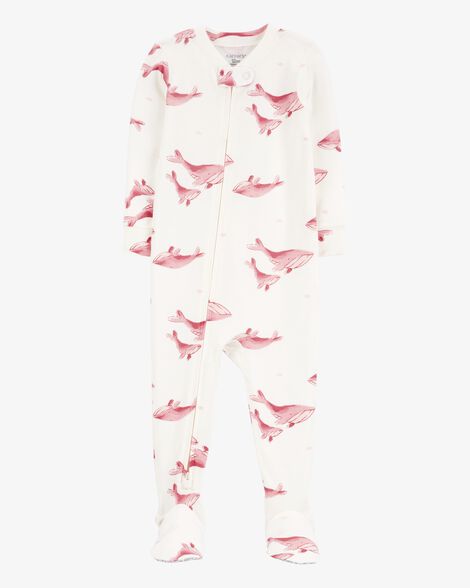  Product image 1 of Baby 1-Piece Whale PurelySoft Footie Pajamas