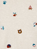 Cream - Toddler Embroidered Camping Sweatshirt, Selected