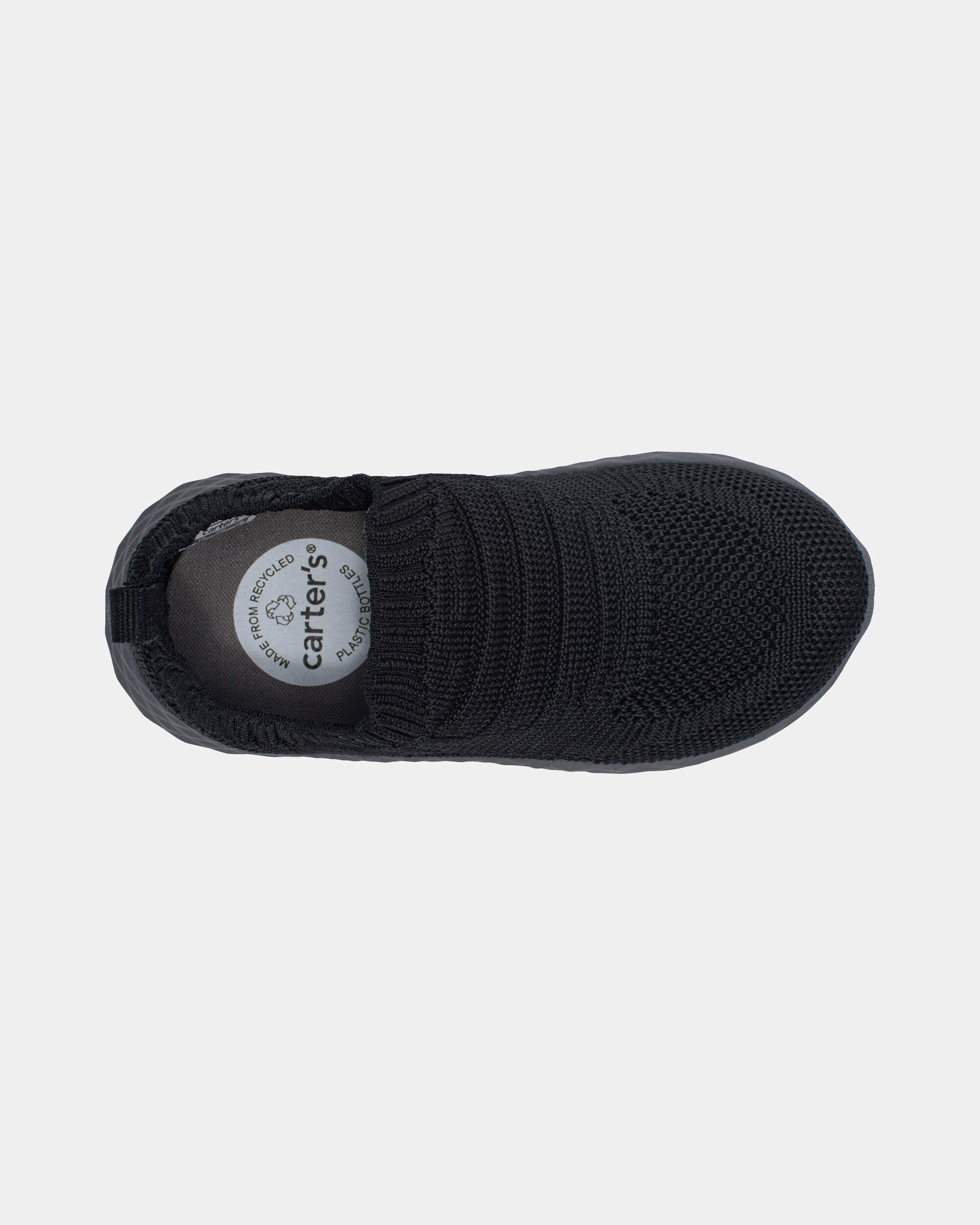 Toddler Boy Pull-On Athletic Sneakers - Black