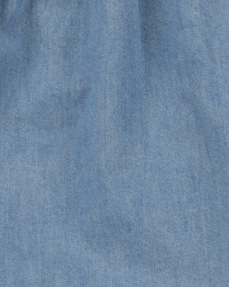 Product image 3 of Baby Girl 3-Piece Chambray Outfit Set - Chambray/Pink