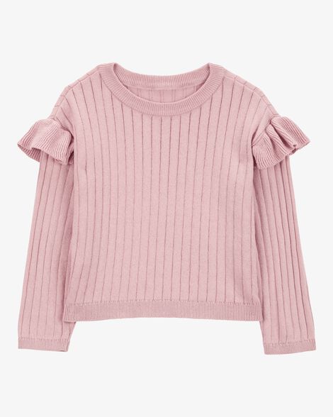  Product image 1 of Baby Ribbed Long-Sleeve Sweater - Pink