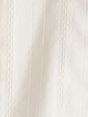 Toddler Girl Cotton Long-Sleeve Button-Down - White