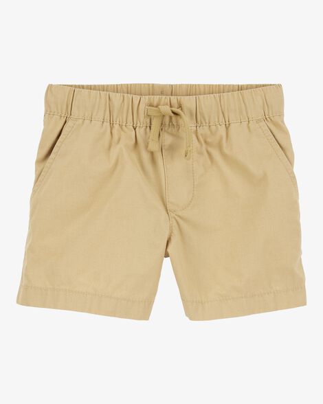  Product image 1 of Toddler Pull-On Poplin Shorts - Khaki