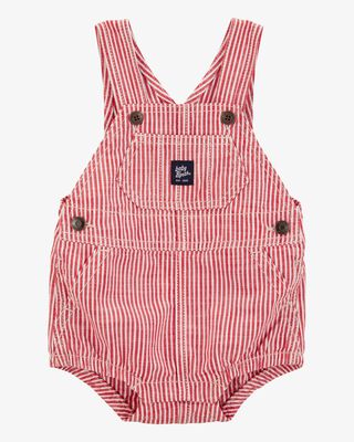 Product image 1 of Baby Iconic Hickory Bubble Romper - Red
