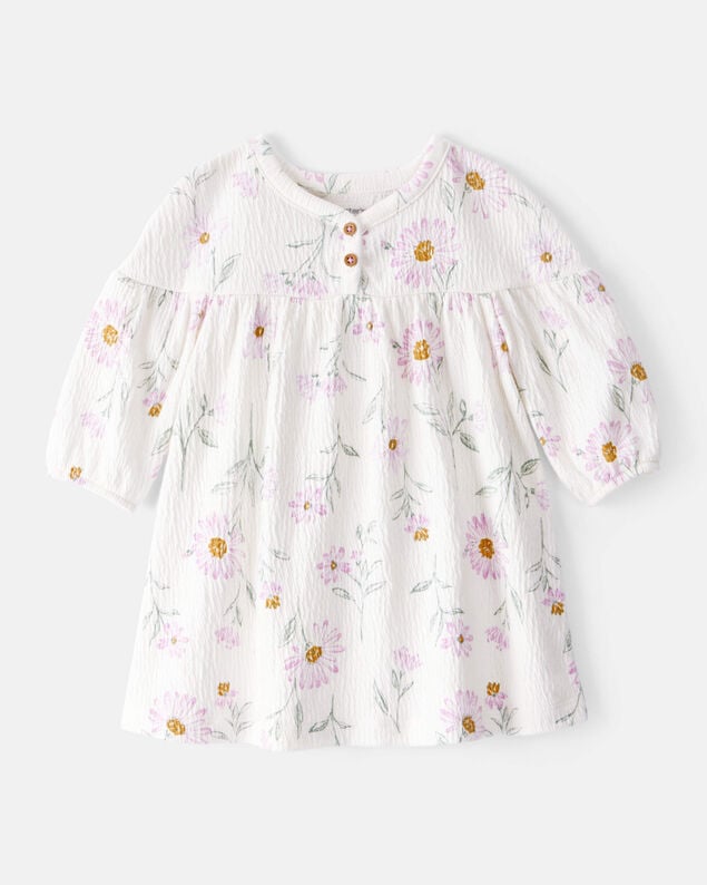 Product image 1 of Baby Girl Floral Gauze Dress - White