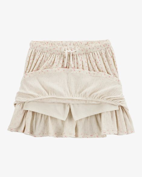  Product image 2 of Kid Cherry Print Skort - Ivory