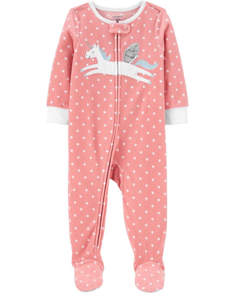 1 Piece Pegasus Fleece Footie Pjs Carters Com