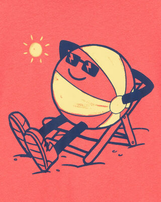 Product image 2 of Toddler Beachball Graphic Tee - Orange