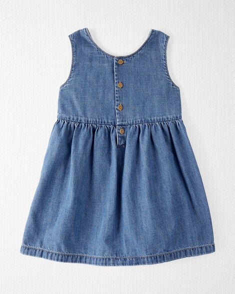  Product image 2 of Toddler Organic Cotton Chambray Dress