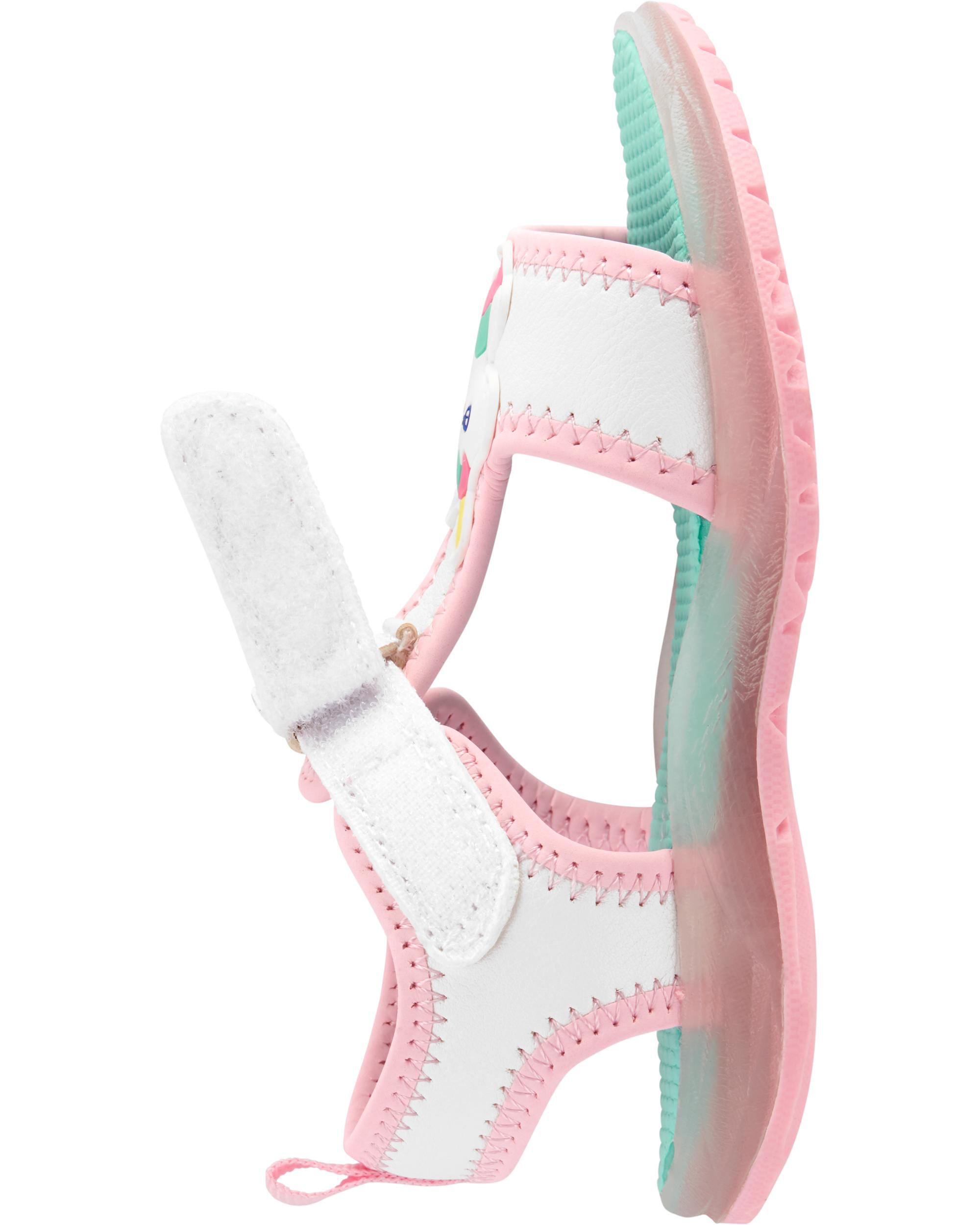 carter's unicorn light up sandals