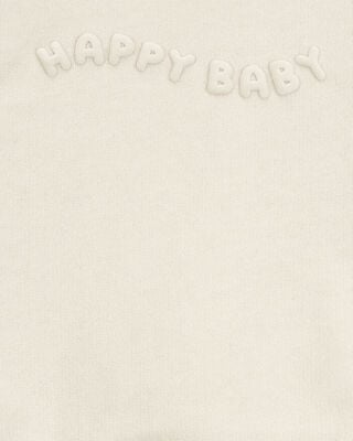 Product image 2 of Baby Glitter Fleece Sweatshirt- Ivory