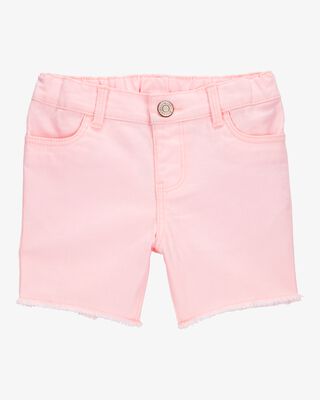 Product image 1 of Toddler Iconic Denim Shorts: Frayed Hem - Pink