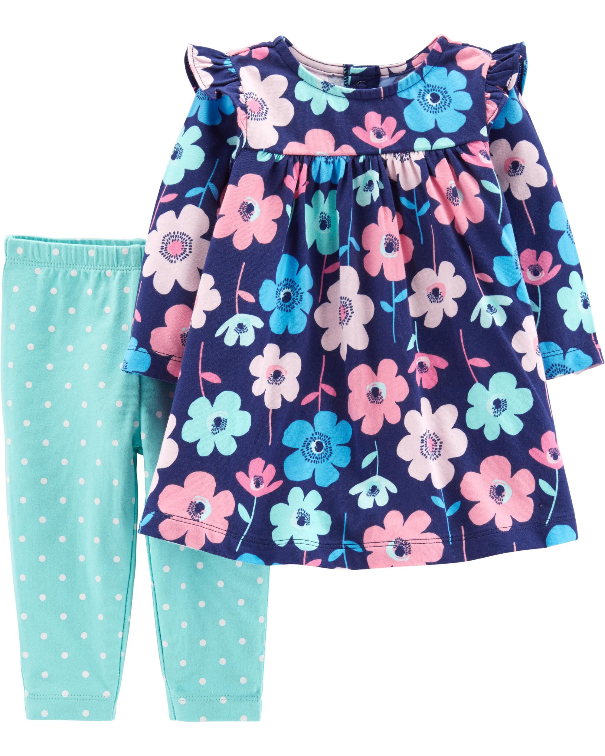polka dot 2 piece outfit