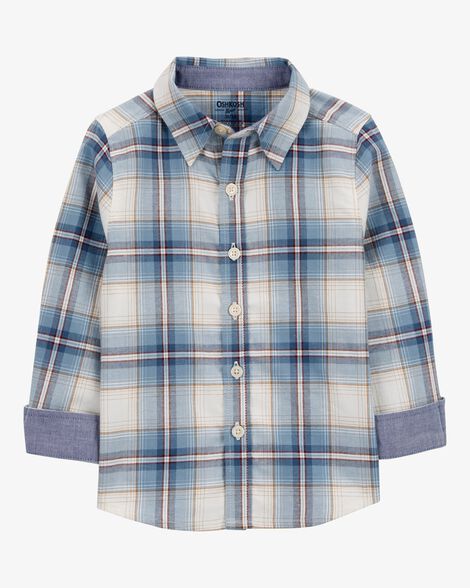  Product image 1 of Toddler Plaid Button-Front Shirt