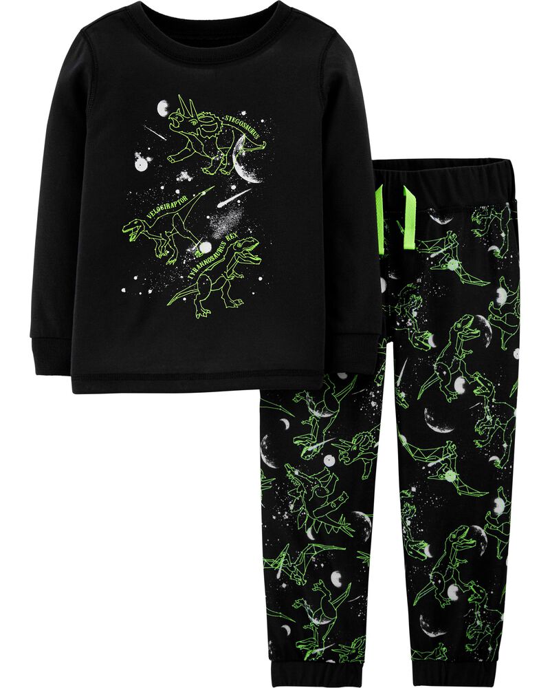 2 Piece Glow In The Dark Dinosaur Pjs Carters Com