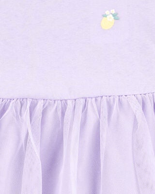 Product image 2 of Toddler 2-Piece Lemon Tulle Top & Legging Set - Purple