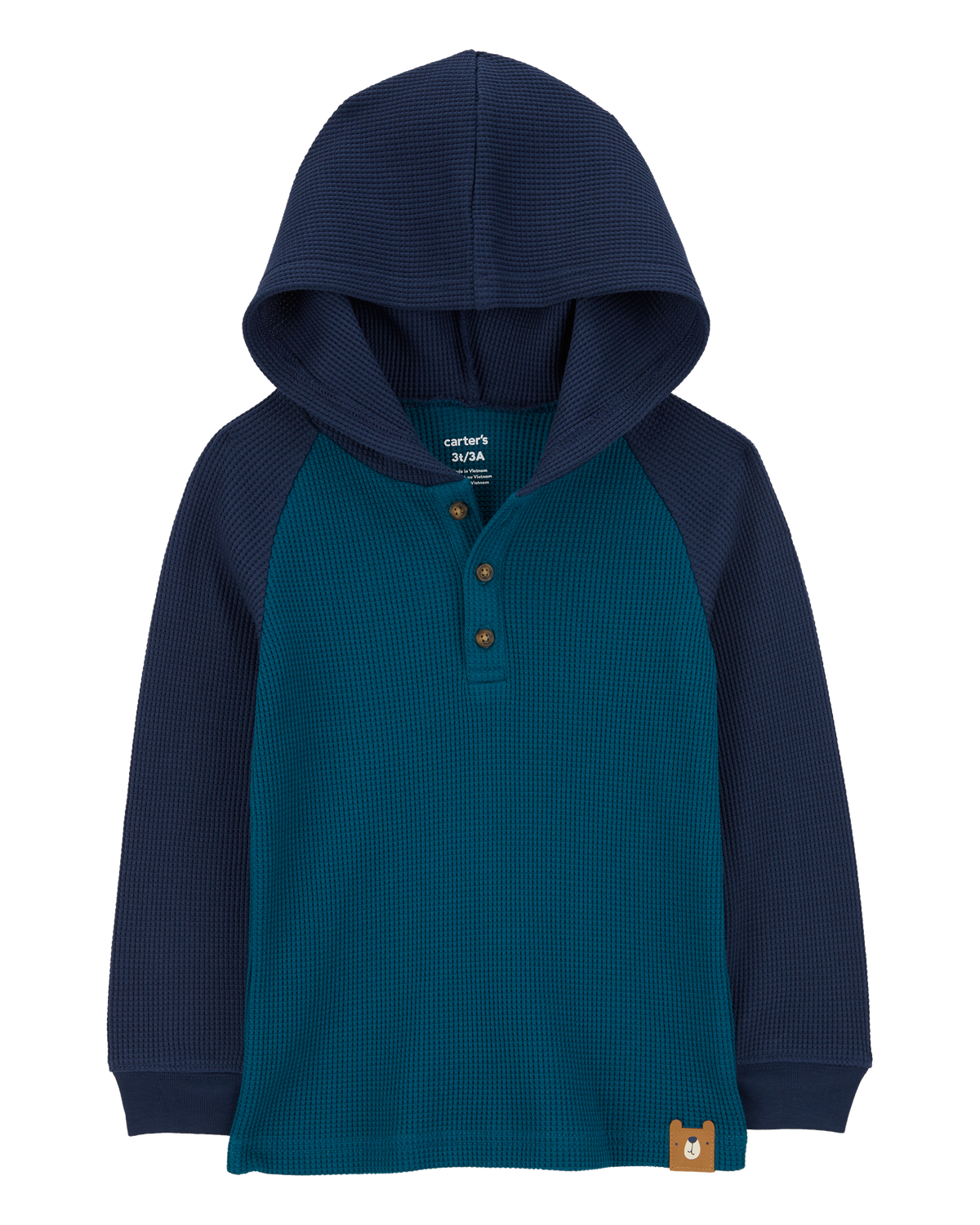 Baby Thermal Hooded Henley Tee Carter s Carter s