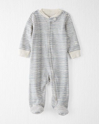 Product image 1 of Baby Organic Cotton Sleep & Play Pajamas in Stripes