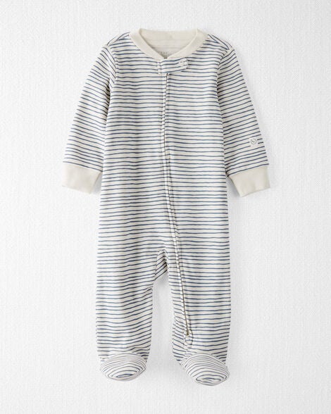  Product image 1 of Baby Organic Cotton Sleep & Play Pajamas in Stripes