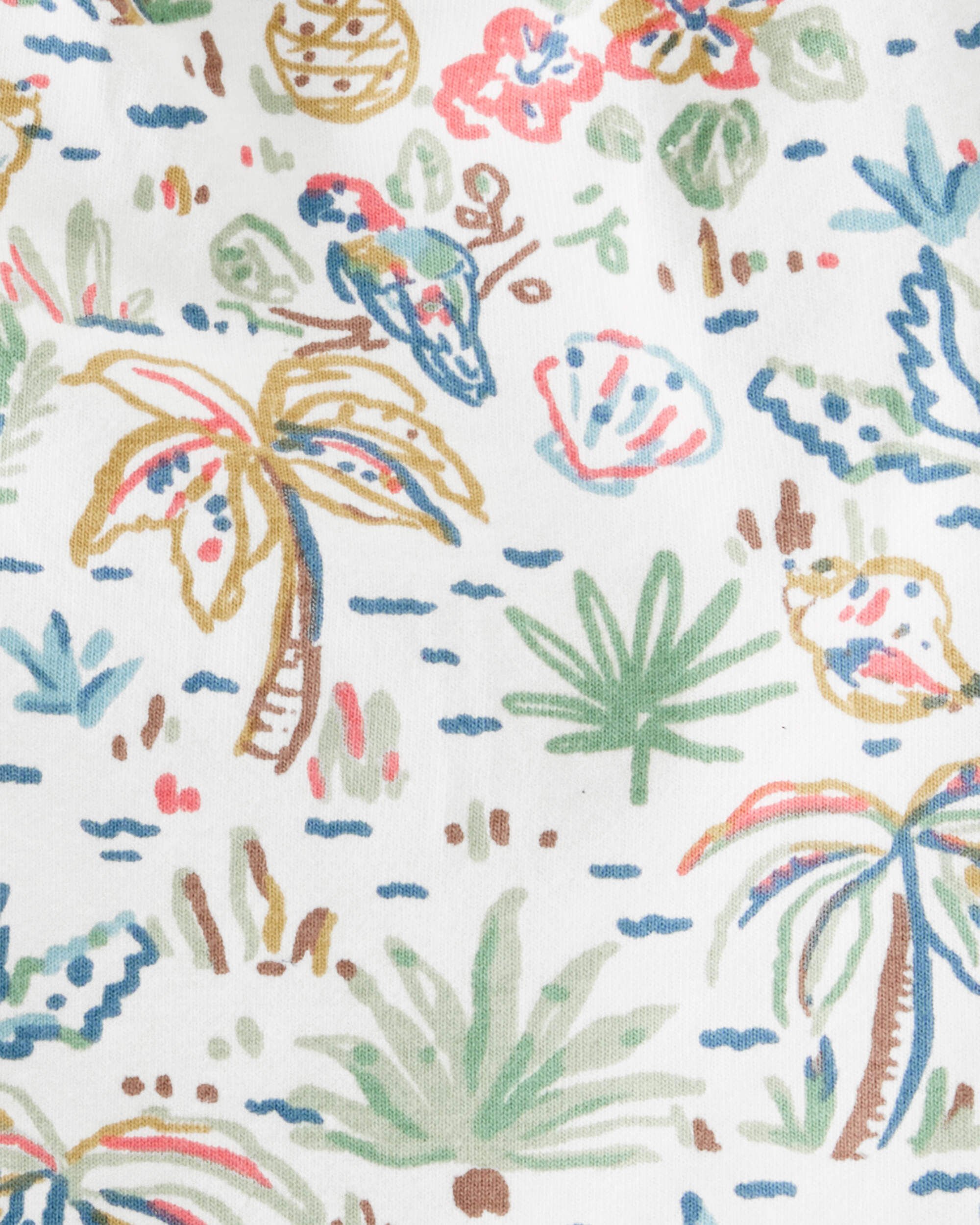 Baby 2-Piece Organic Cotton Tropical Paradise Print Set