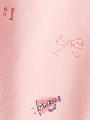 Pink - Baby Girl Art Print Collared Long-Sleeve Dress - Pink, Selected