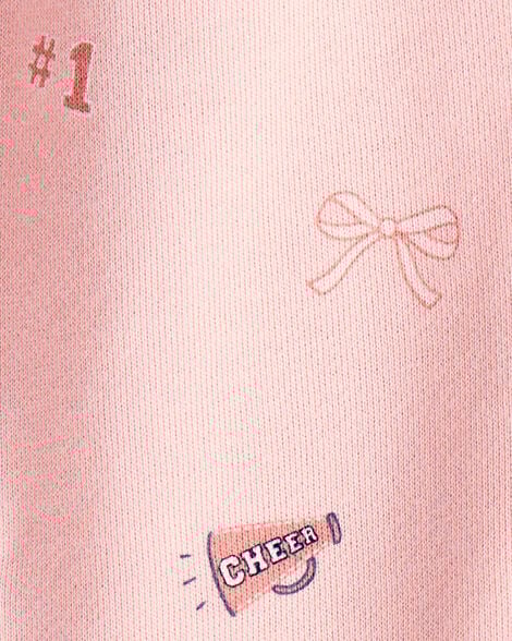 Product image 4 of Baby Girl Art Print Collared Long-Sleeve Dress - Pink
