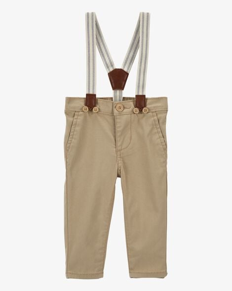 Product image 1 of Baby Twill Suspender Pants