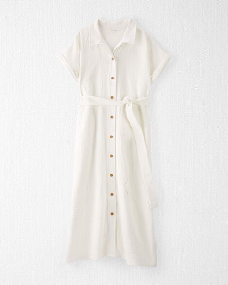 Product image 5 of Adult Womens Maternity Midi Shirt Dress