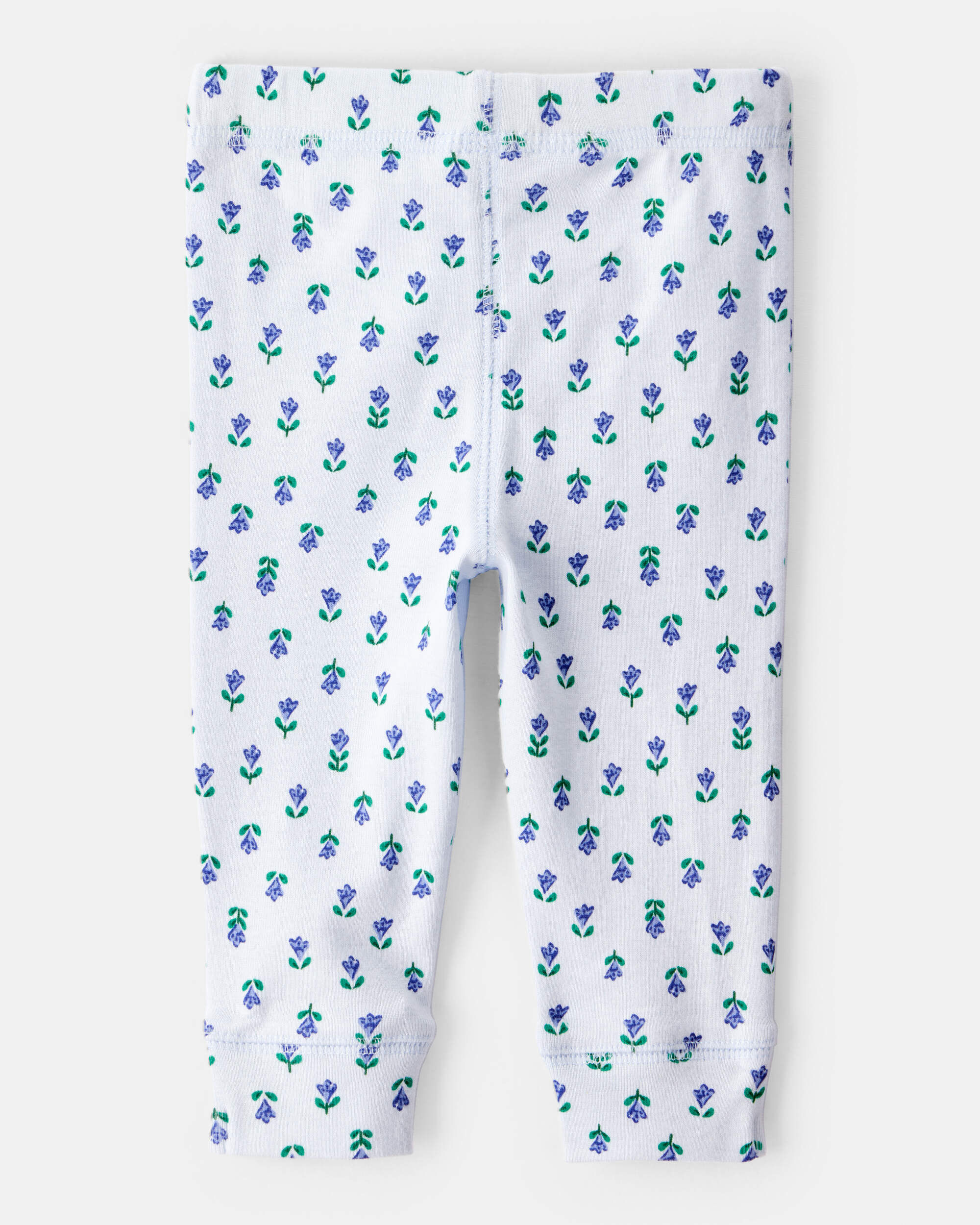 Baby 2-Pack Floral Pull-On Pants - Grey/Blue - Carter's