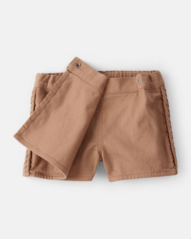 Product image 2 of Toddler Girl 100% Cotton Skort - Brown