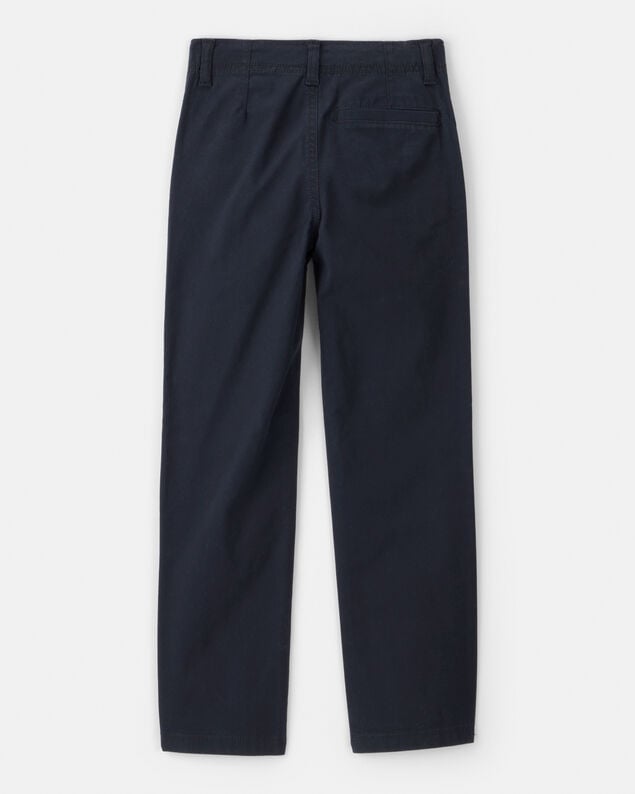 Product image 2 of Boys Flat Front Fashion Pants - Navy