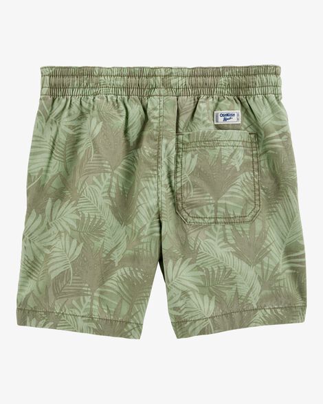  Product image 2 of Kid Tropical Print Pull-On Bermuda Short - Green