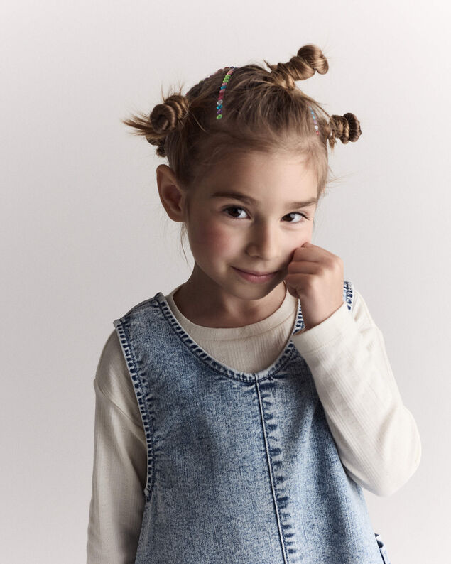 Product image 2 of Toddler Girl Pointelle Long-Sleeve Top - Cream