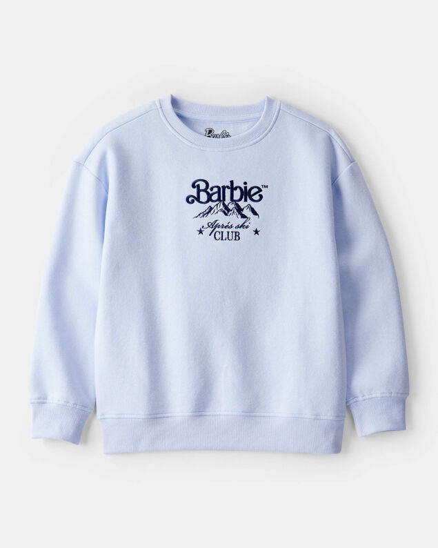 Product image 1 of Girls Barbie Long-Sleeve Pullover Sweatshirt - Blue