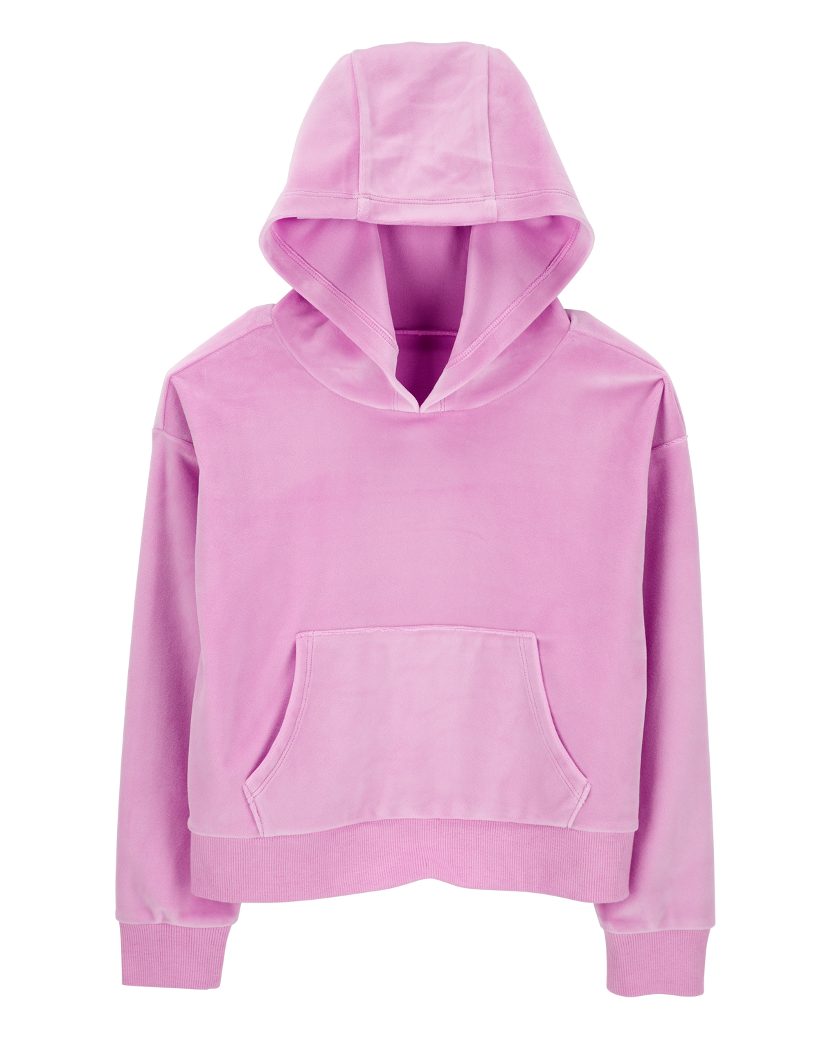 Originals girls' trefoil crop velour hoodie junior sales