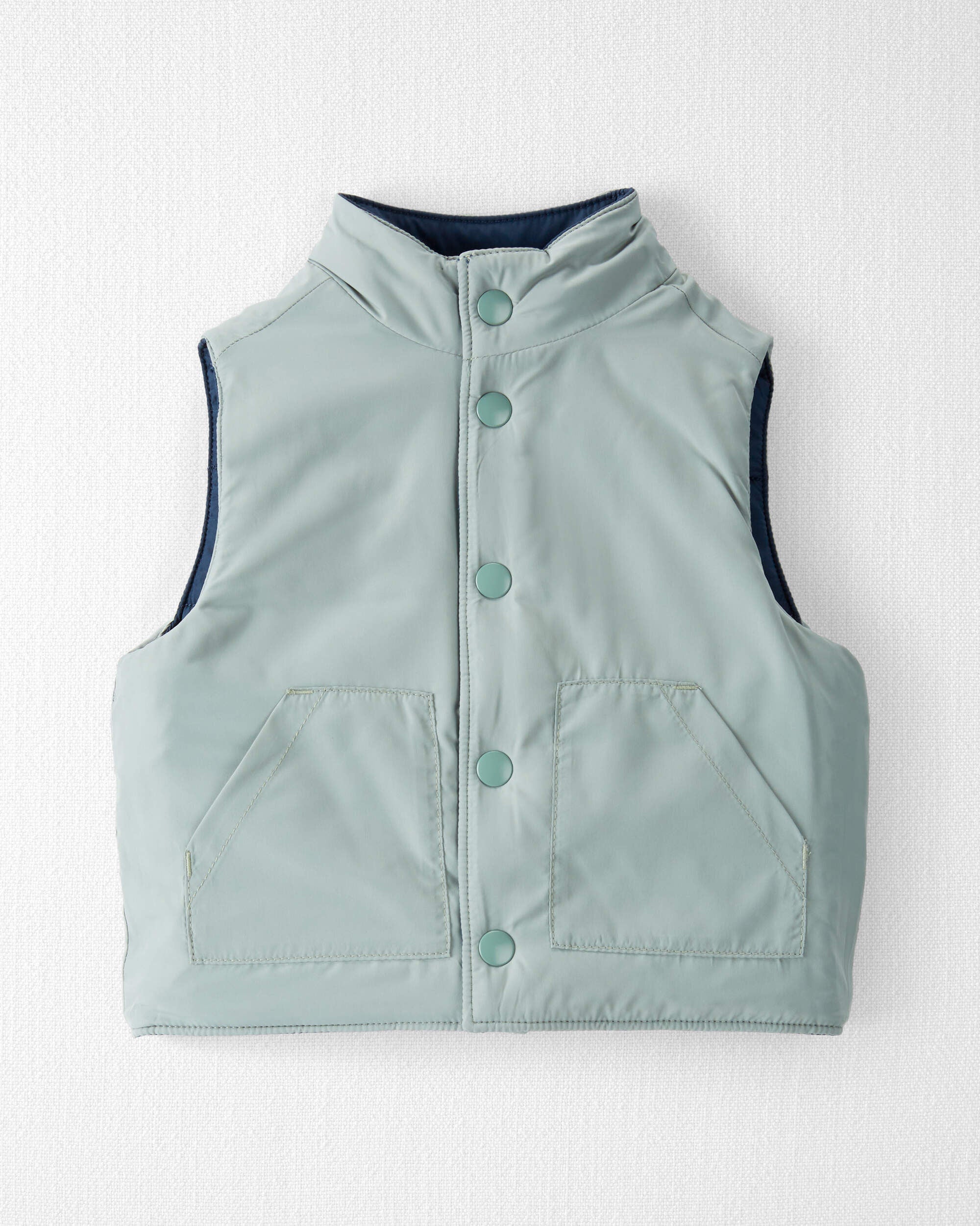 商品画像：VTG 70s Carters Trail Vest USA L Insulated Green Snap Puffer 2