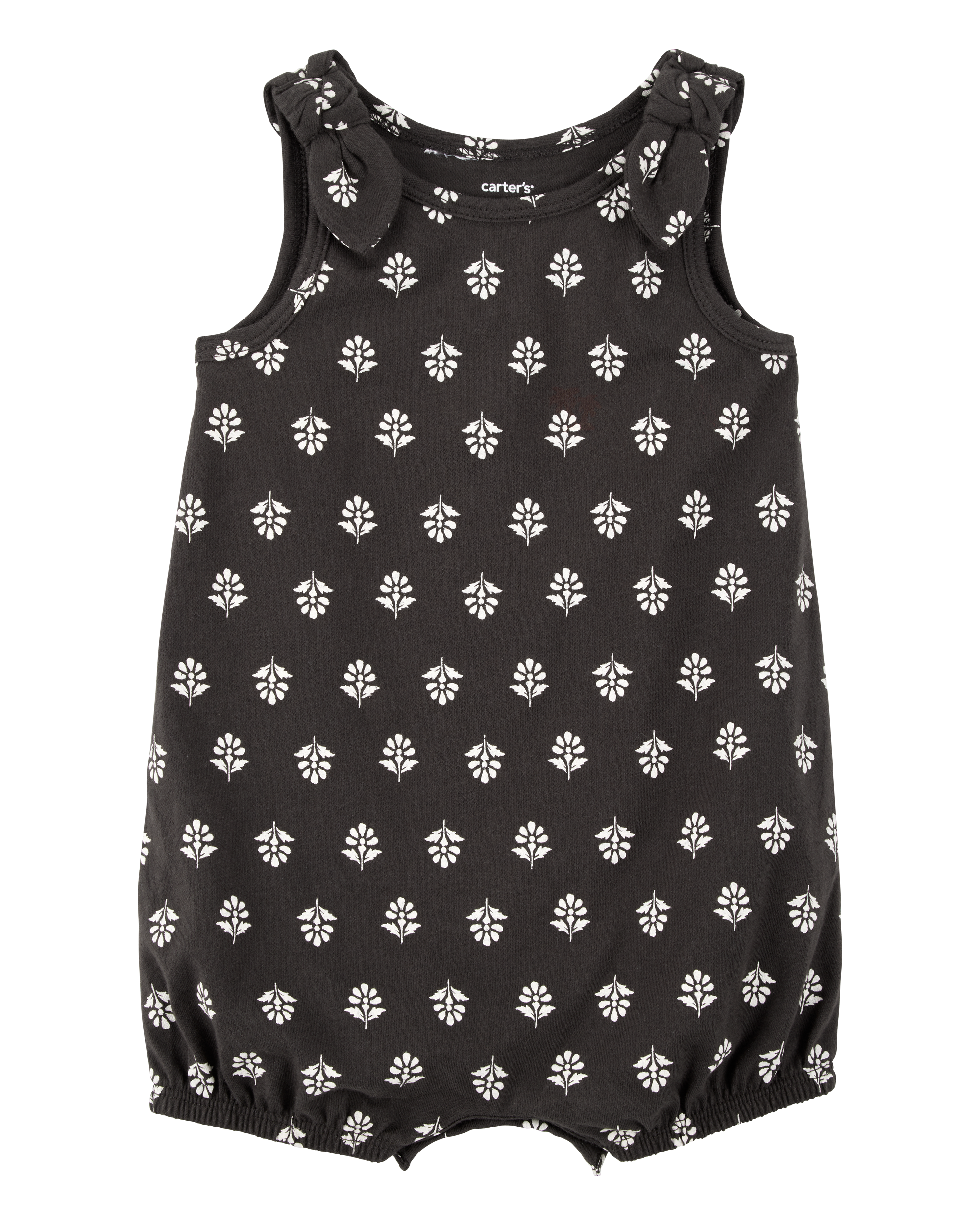 Baby Floral Print Cotton Romper