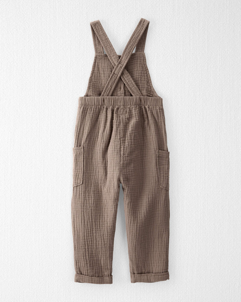 Toddler Happy Otter Organic Cotton Gauze Overalls