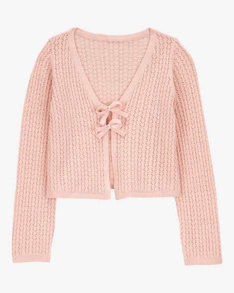 Pink Cardigan H And M Baby Sweater Kid Tie Cardigan Top Pink