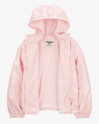 Product image 2 of Kid Metallic Checkered Fleece-Lined Midweight Jacket
