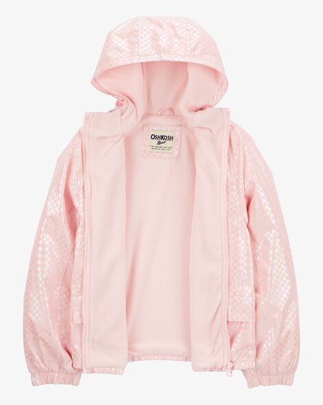  Product image 2 of Kid Metallic Checkered Fleece-Lined Midweight Jacket
